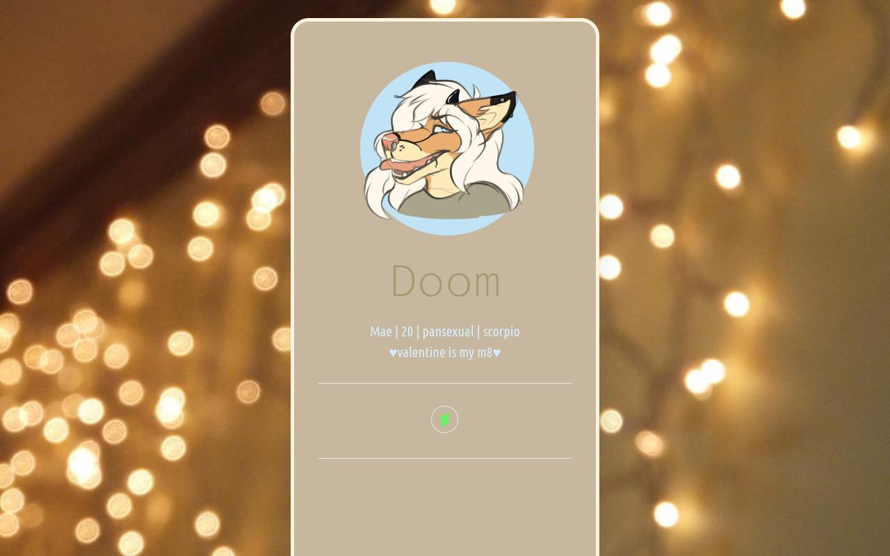 Carrd profile picture for @doom